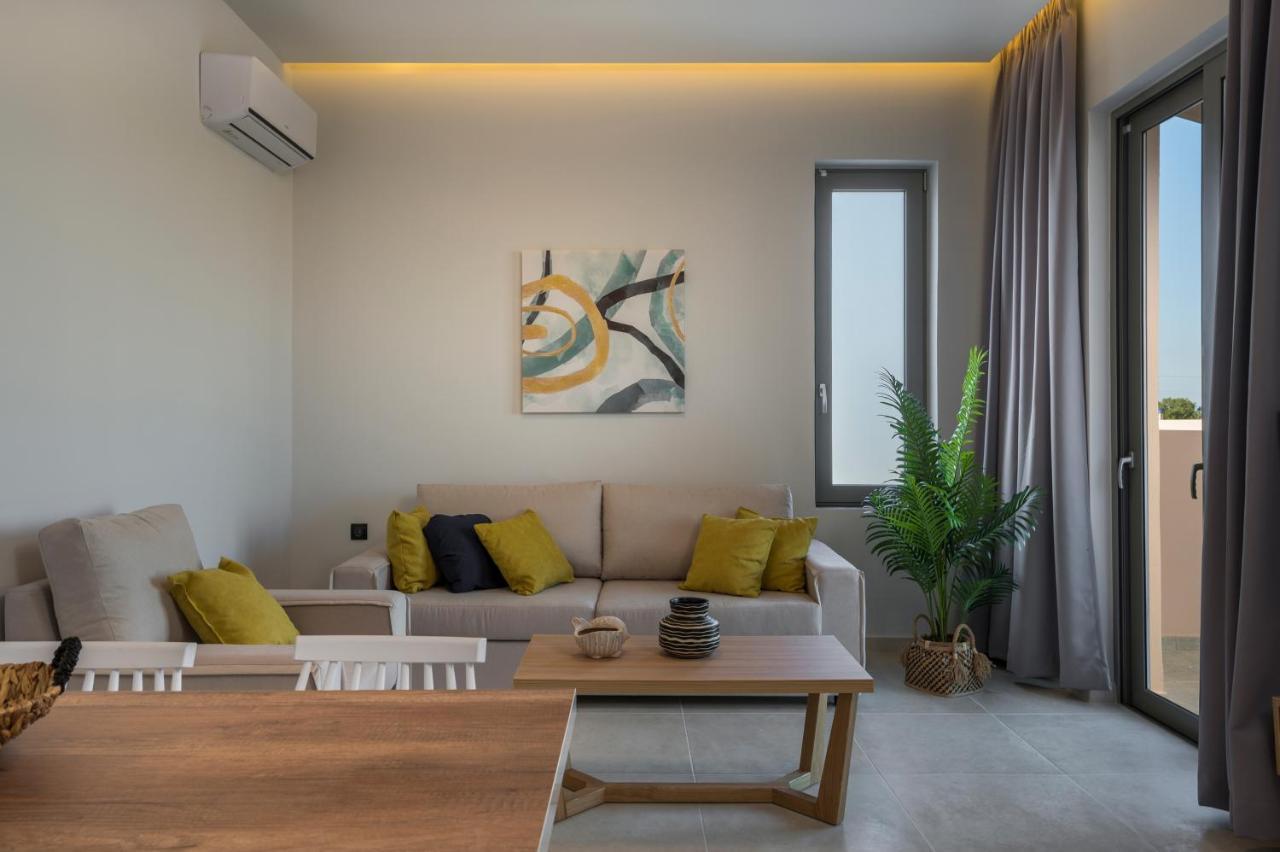 Aegean Breeze Luxury Apartments Next To The Sea Máleme Luaran gambar