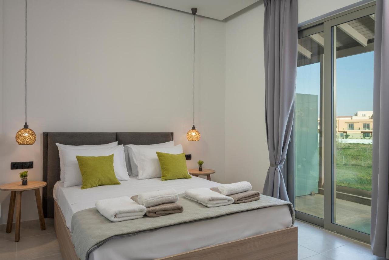 Aegean Breeze Luxury Apartments Next To The Sea Máleme Luaran gambar
