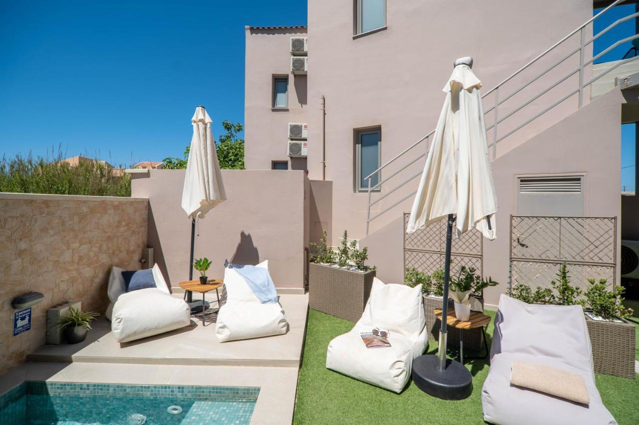 Aegean Breeze Luxury Apartments Next To The Sea Máleme Luaran gambar