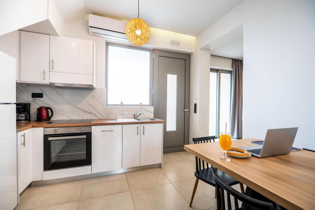 Aegean Breeze Luxury Apartments Next To The Sea Máleme Luaran gambar