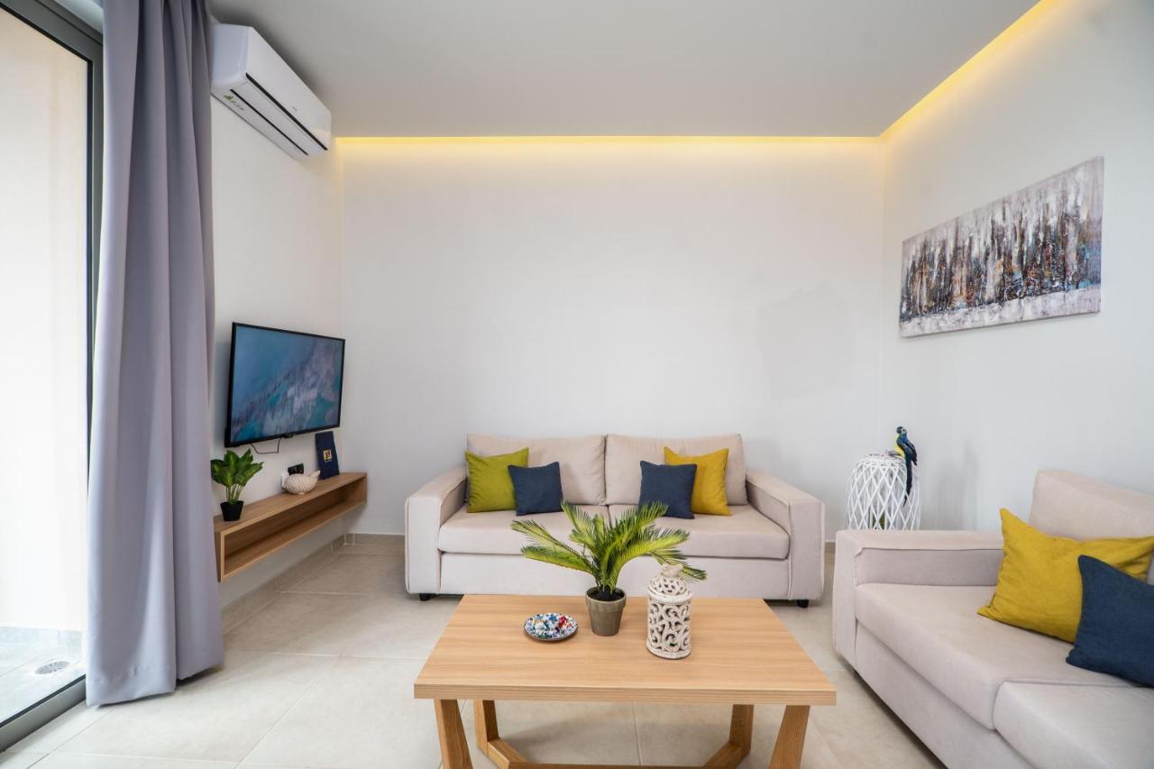 Aegean Breeze Luxury Apartments Next To The Sea Máleme Luaran gambar